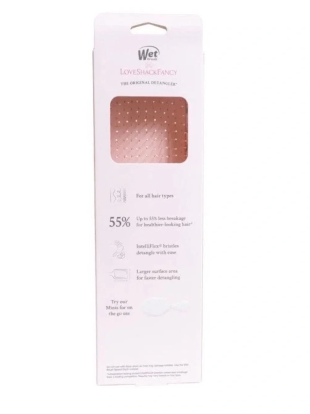 LoveShackFancy WetBrush 🩷 Blooming Heirloom Paddle Detangler Brush NWT